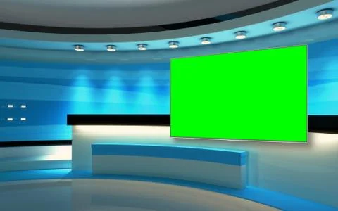 Studio The perfect backdrop for any green screen or chroma key video producti Ilustración de archivo
