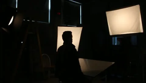 Studio photography set up Stock Footage 10712033