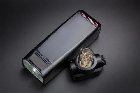 Studio pocket flash and removable head Stock Photos