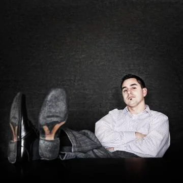 Studio portrait of Hispanic man actor Stock Photos