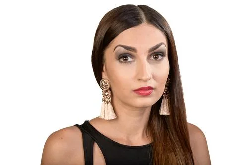 Studio portrait Stock Photos