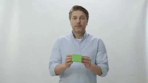 Studio portrait of young man isolated on white background. Stock Footage 198356943