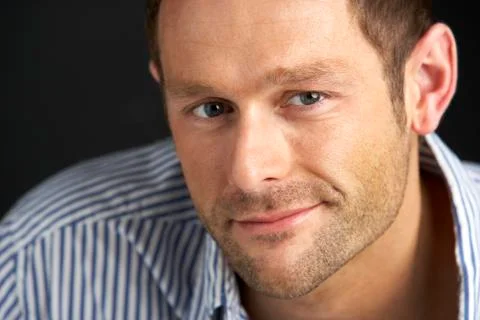 Studio Portrait Of Young Man Stock Photos