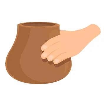 Studio pottery icon cartoon vector. Art workshop Stock Illustration