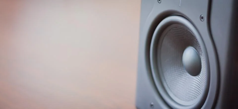 Studio Professional Speaker System Stock Photos