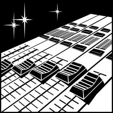 Studio recording equipment Stock Illustration