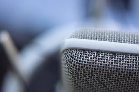 Studio recording voice microphone Stock Photos