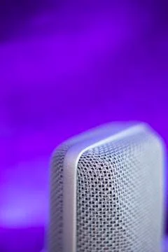 Studio recording voice microphone Foto stock