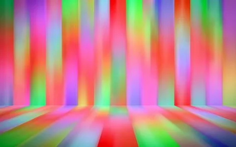 Studio Room Space for Product Display, Multicolor Background. Stock Illustration