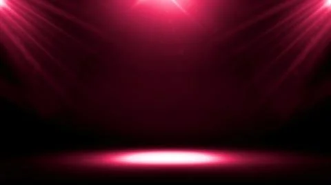 Studio Room Space for Product Display, Magenta Spotlight on Floor. Stock Illustration