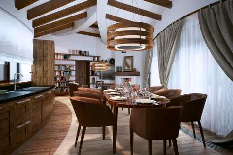 Studio rustic style Stock Illustration