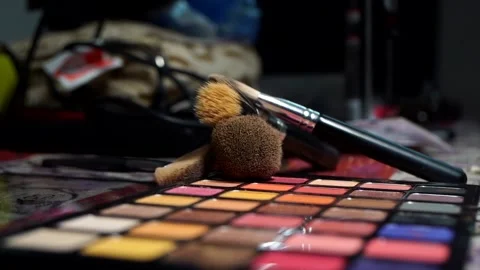 Studio shoot of make up produts Stock Footage 322202083