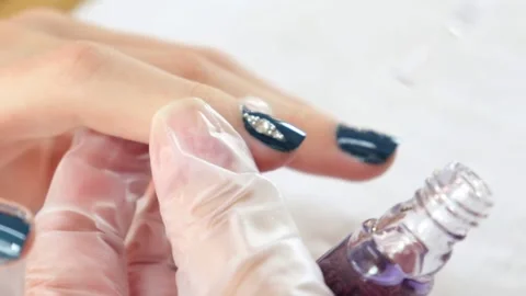 Studio shoot of stunning nail paint Stock Footage 322202102