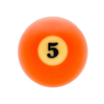 Studio shot of  billiard ball Stock Photos