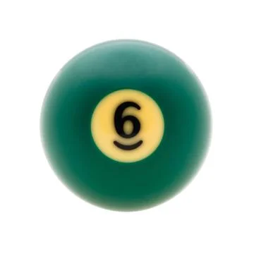 Studio shot of  billiard ball Stock Photos