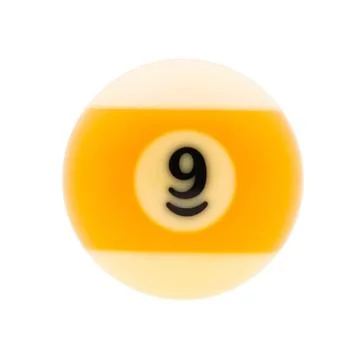 Studio shot of  billiard ball Stock Photos