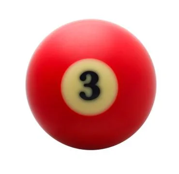 Studio shot of  billiard ball Stock Photos