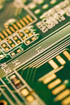 Studio shot of computer chip Stock Photos