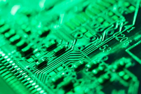 Studio shot of computer chip Stock Photos