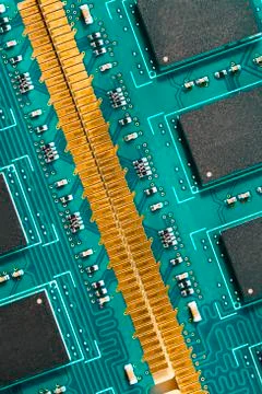 Studio shot of computer chip Stock Photos
