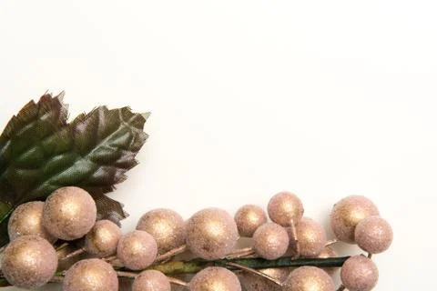Studio shot of decorations on white background Stock Photos