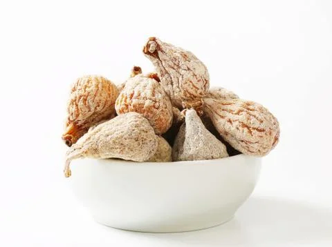 Studio shot of dried figs Stock Photos