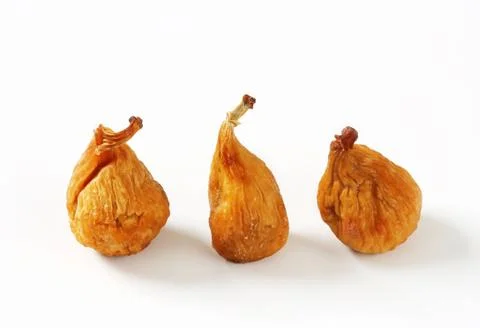 Studio shot of dried figs Stock Photos
