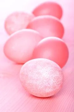 Studio shot of easter eggs 写真素材