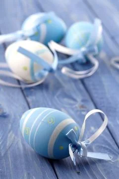 Studio shot of easter eggs Stock Photos