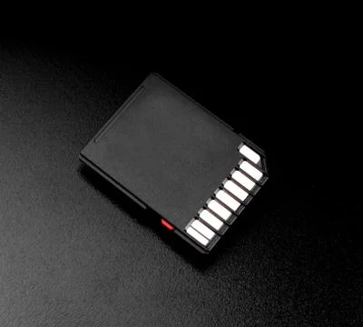 Studio shot of an isolated sd card Stock Photos