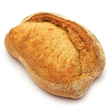 Studio shot of Loaf of bread isolated on a white background Foto stock
