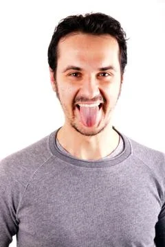 Studio shot of a man on white background Stock Photos
