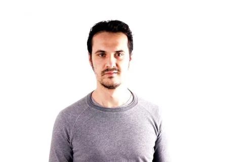 Studio shot of a man on white background Stock Photos