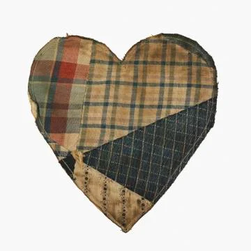 Studio shot of patchwork heart Stock Photos