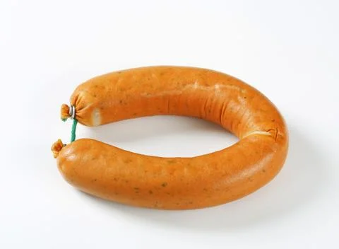 Studio shot of ring sausage Stock Photos