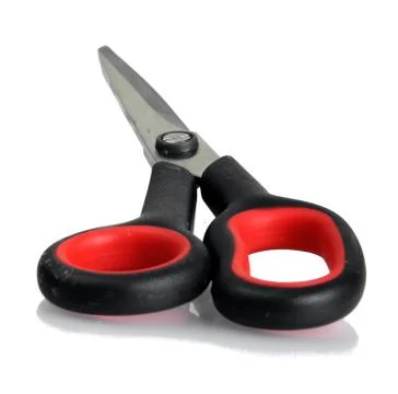 Studio shot of scissors on white background Stock Photos