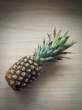 Studio shot of a single pineapple isolated on white background Stock Photos