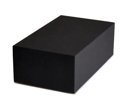 Studio shot of a Small black box isolated on white with clipping path Stock Photos