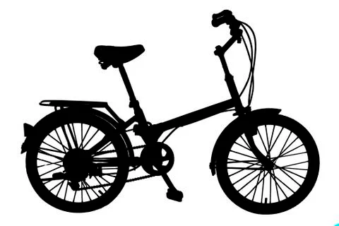 Studio shot of a small generic bike old Stock Photos