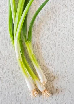 Studio shot of spring onion Stock Photos