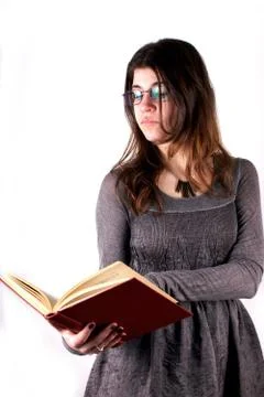 Studio shot of a student on white background Stock Photos