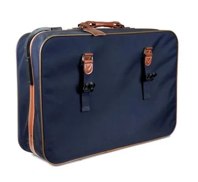 Studio shot of a suitcase on white background Stock Photos