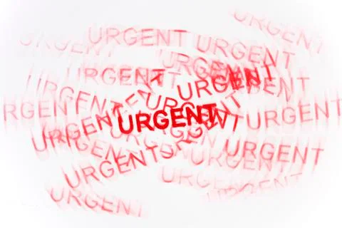 Studio shot of Urgent stamp Stock Illustration