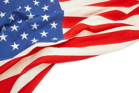 Studio shot of US flag with place for your text Stock Photos