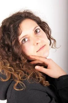 Studio shot of a young lady Stock Photos