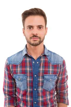 Studio shot of a young man Stock Photos