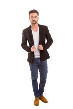 Studio shot of a young man Stock Photos