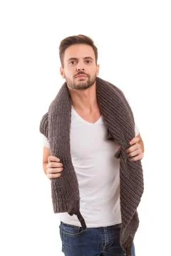 Studio shot of a young man Stock Photos