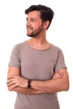 Studio shot of a young man Stock Photos