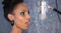 Studio singer. HD Footage